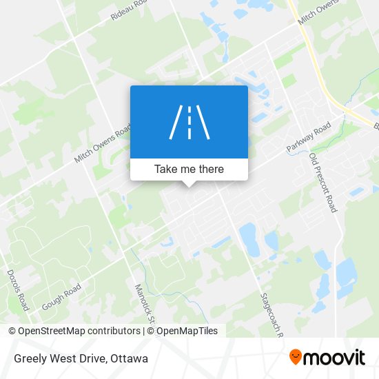 Greely West Drive map