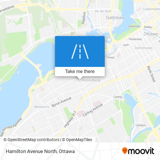 Hamilton Avenue North map