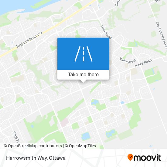 Harrowsmith Way map