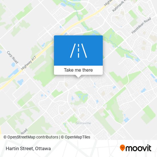 Hartin Street map