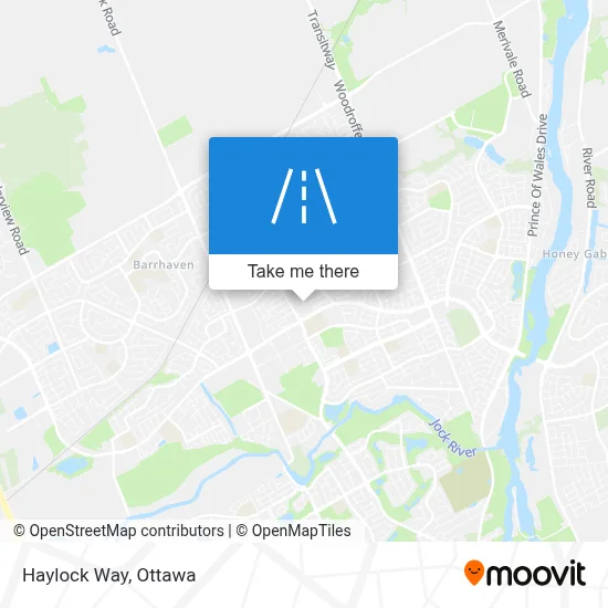 Haylock Way map