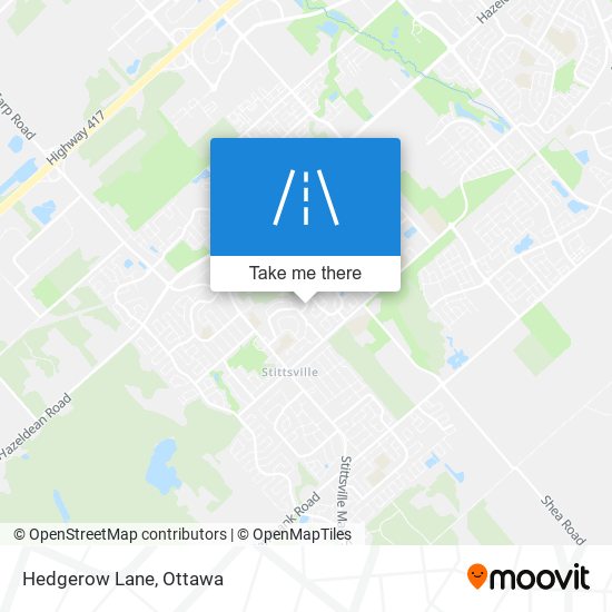 Hedgerow Lane map