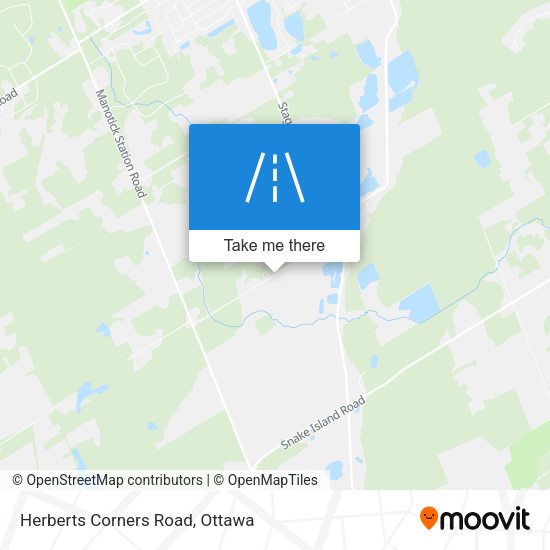 Herberts Corners Road map