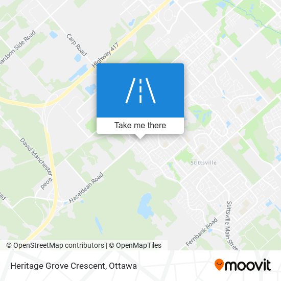 Heritage Grove Crescent map