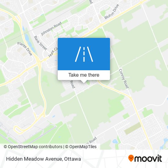 Hidden Meadow Avenue map
