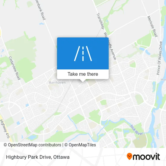 Highbury Park Drive map
