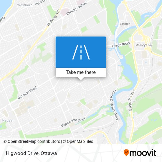 Higwood Drive map