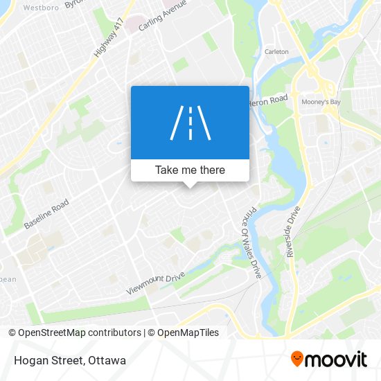 Hogan Street map