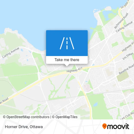 Horner Drive map