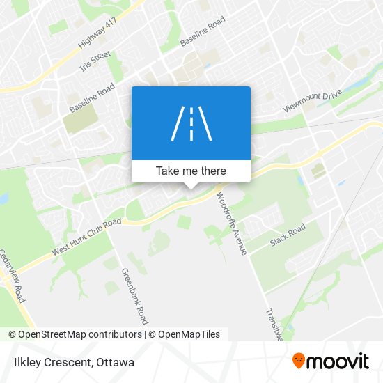 Ilkley Crescent map