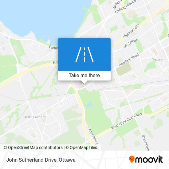 John Sutherland Drive map