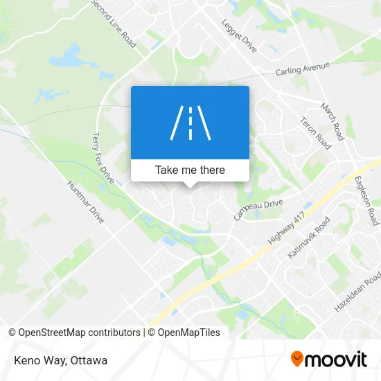 Keno Way map
