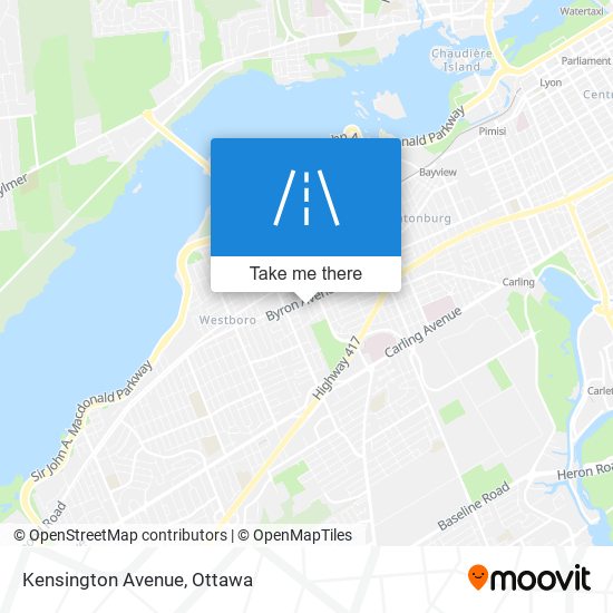 Kensington Avenue map