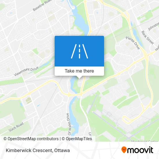 Kimberwick Crescent map