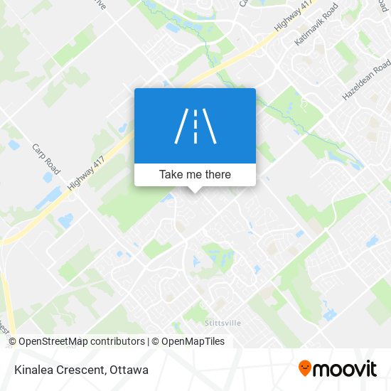 Kinalea Crescent map