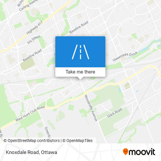 Knoxdale Road map