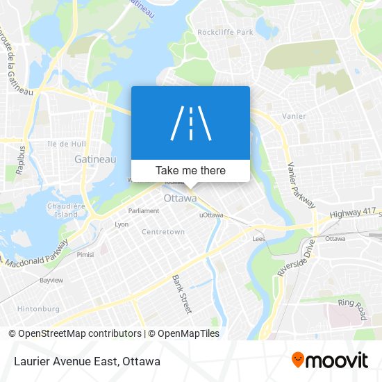 Laurier Avenue East map