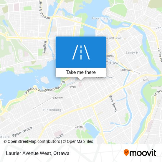 Laurier Avenue West map