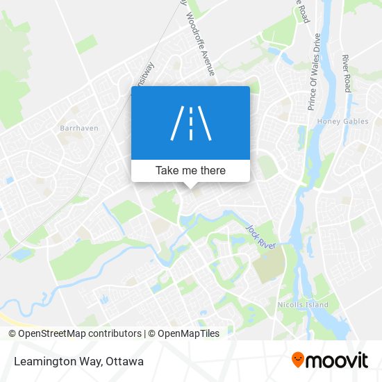 Leamington Way map