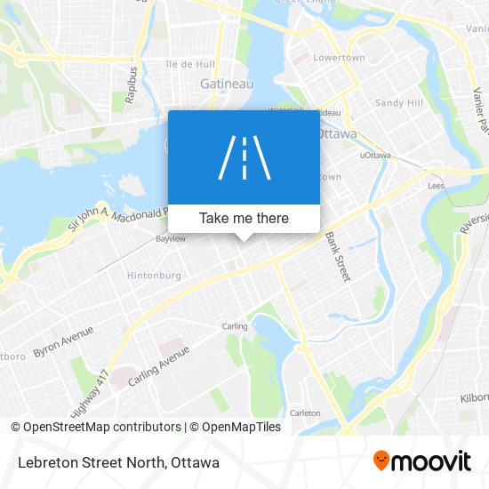 Lebreton Street North map