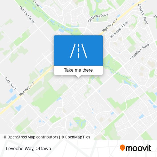 Leveche Way map