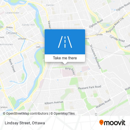 Lindsay Street map