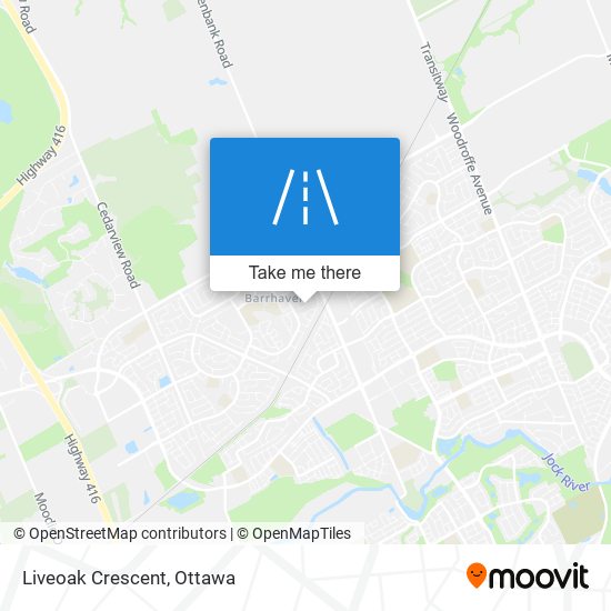 Liveoak Crescent map