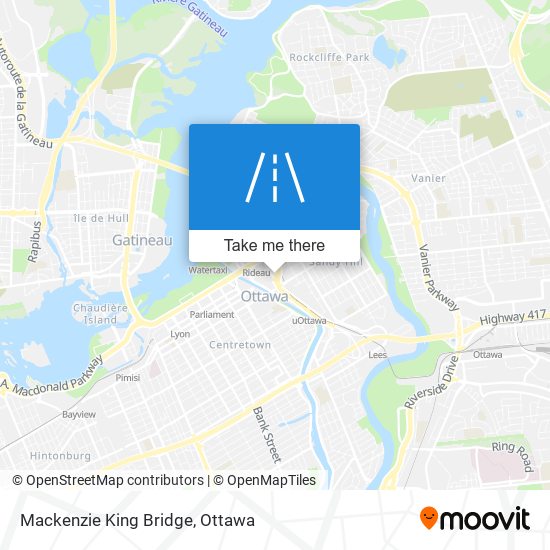 Mackenzie King Bridge map