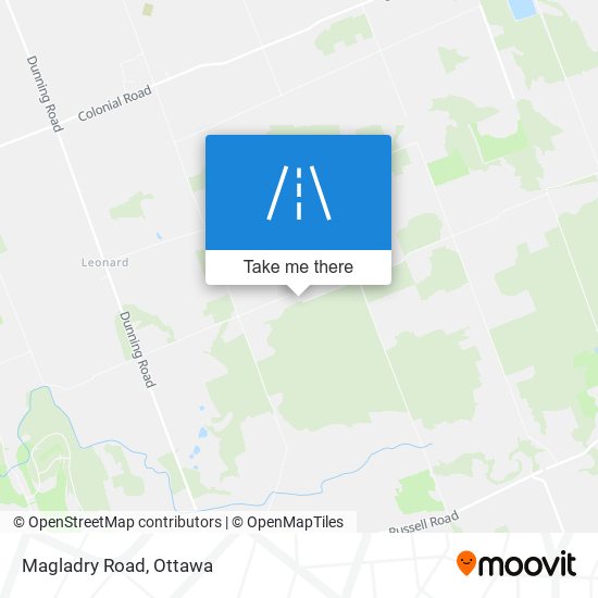 Magladry Road map