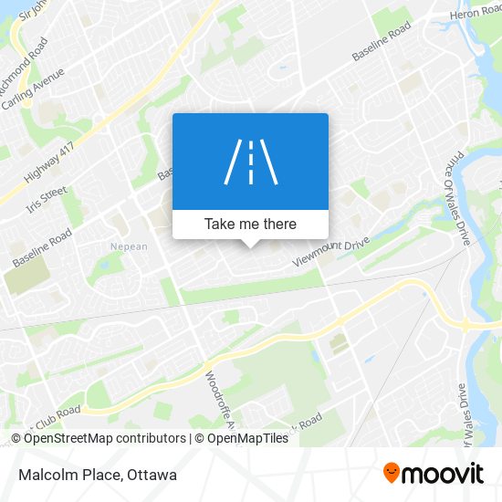 Malcolm Place map