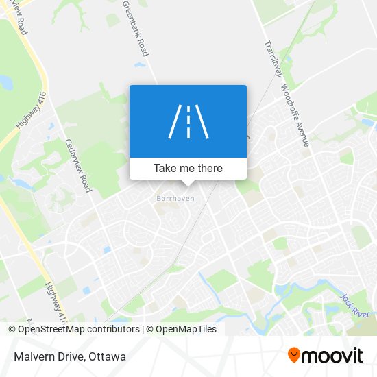 Malvern Drive map