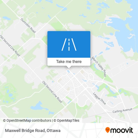 Maxwell Bridge Road map