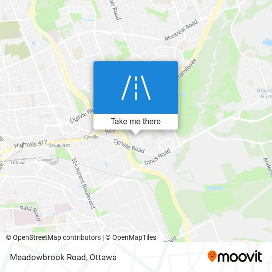 Meadowbrook Road map