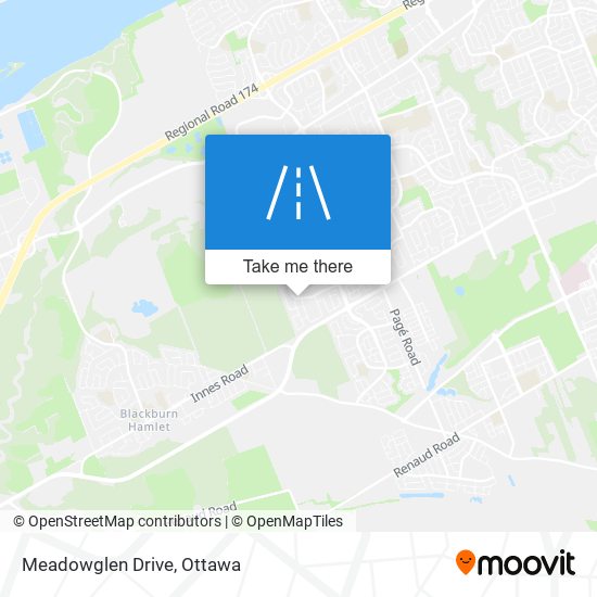 Meadowglen Drive map