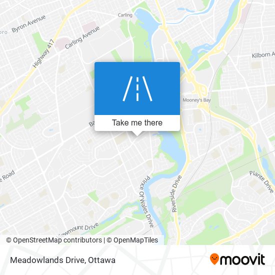 Meadowlands Drive map