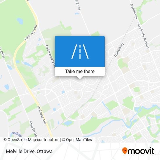 Melville Drive map