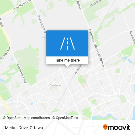 Merkel Drive map