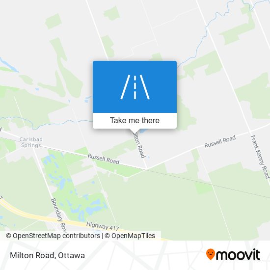 Milton Road map