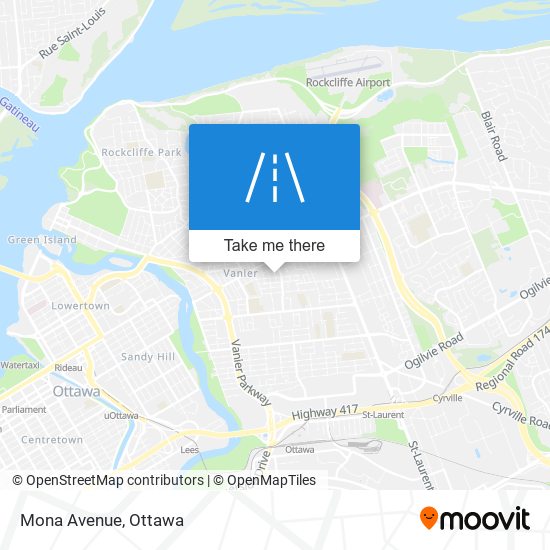 Mona Avenue map