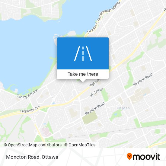 Moncton Road map