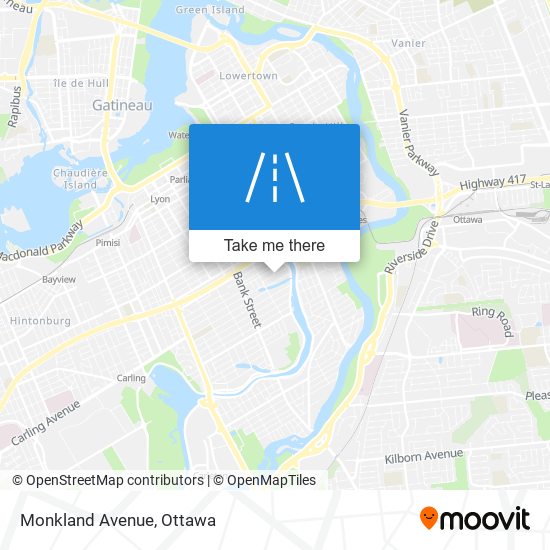 Monkland Avenue map