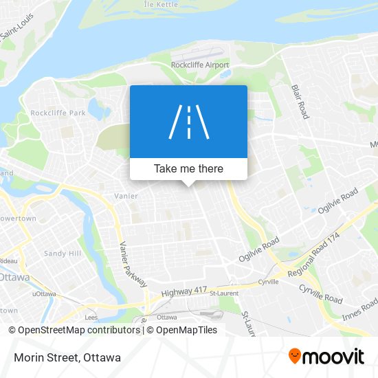 Morin Street map