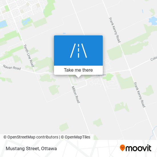 Mustang Street map