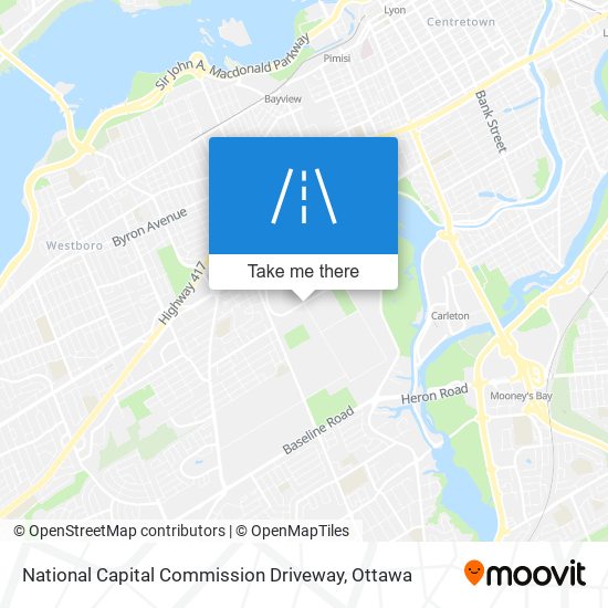 National Capital Commission Driveway map