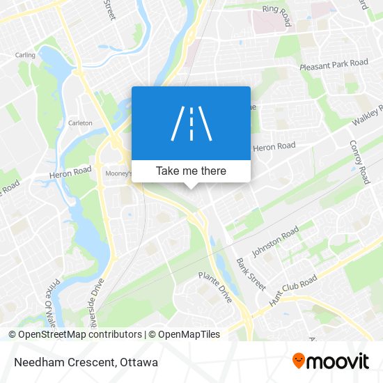 Needham Crescent map