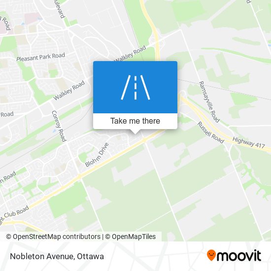 Nobleton Avenue map