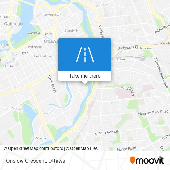 Onslow Crescent map