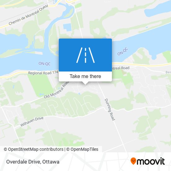 Overdale Drive map