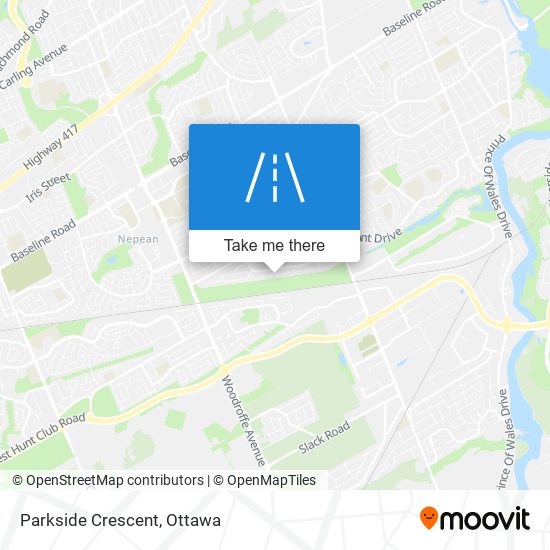 Parkside Crescent map