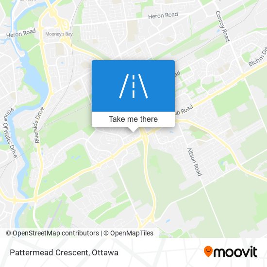 Pattermead Crescent map